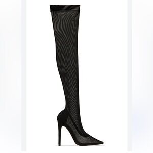 Mata Shoes Black Over the Knee Boots